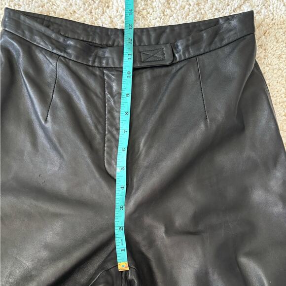 Vintage Jacqueline Ferrar 100% Genuine Leather Pants Size 8 - Picture 9 of 9